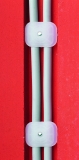 27x34 mm, mit 2 x 30 mm Stahlnagel vormontierte Nagelscheibe VPE 200 Stck
