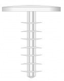 Stopfen 28 x 40 grau | VPE 1.000 Stck