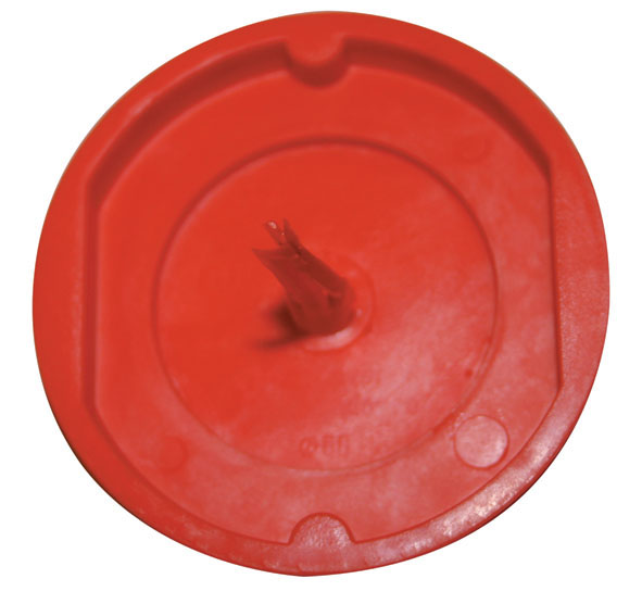 Signaldeckel für Schalterdosen ø 60 mm | rot | VPE 50 Stück