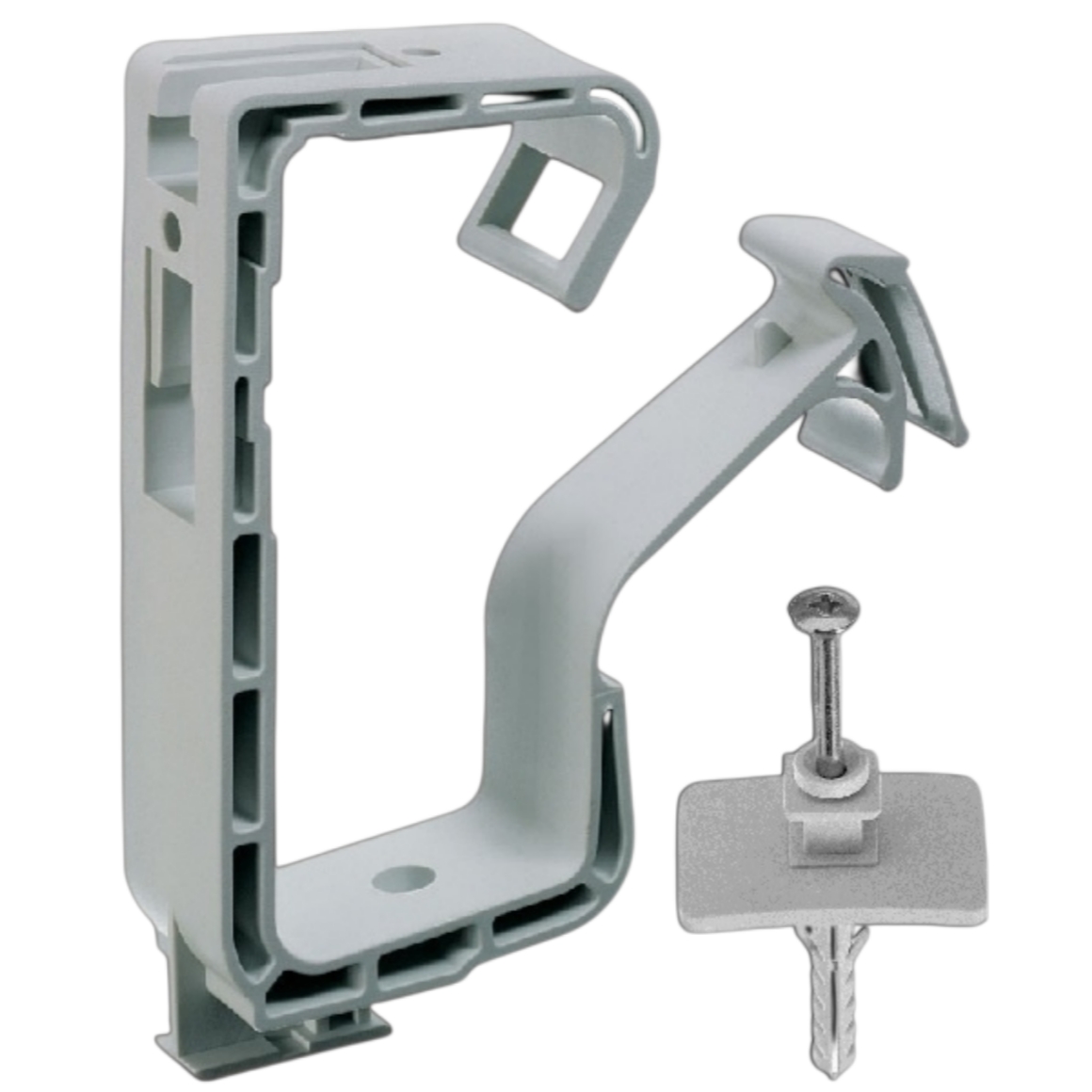 100 St. Sammelhalter SH15, mit Sockel und Nageldübel 6 x 50