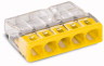 Compact Dosenklemme Wago 2273-205 | 5x0,5-2,5mm² | gelb | VPE 100 Stück